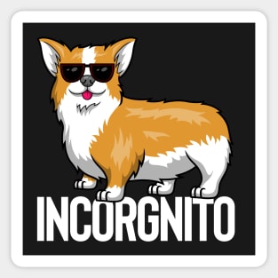 Incorgnito - Incognito Corgi Sticker